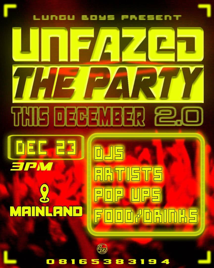 UNFAZEDTHEPARTY: December Edition.