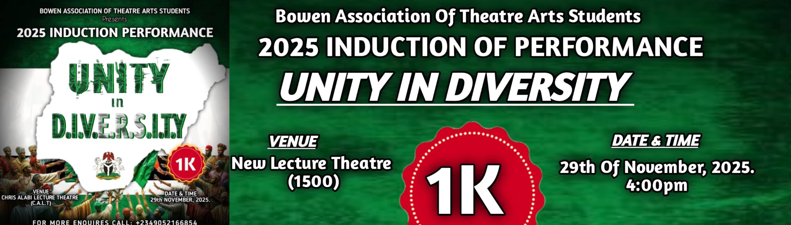 Bowen Association of Theatre Arts Students Induction Ceremony 25/26
